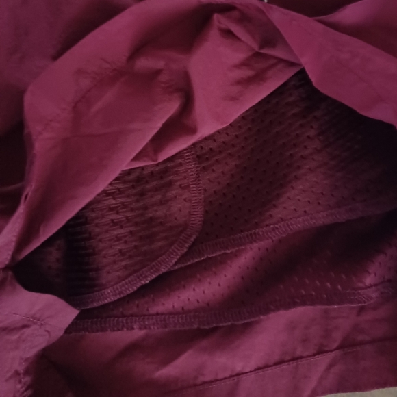 Burgundy Shorts with Beaded Drawstring - Picture 8 of 8